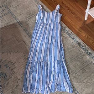 Vineyard Vines Blue Tiered Maxi Dress